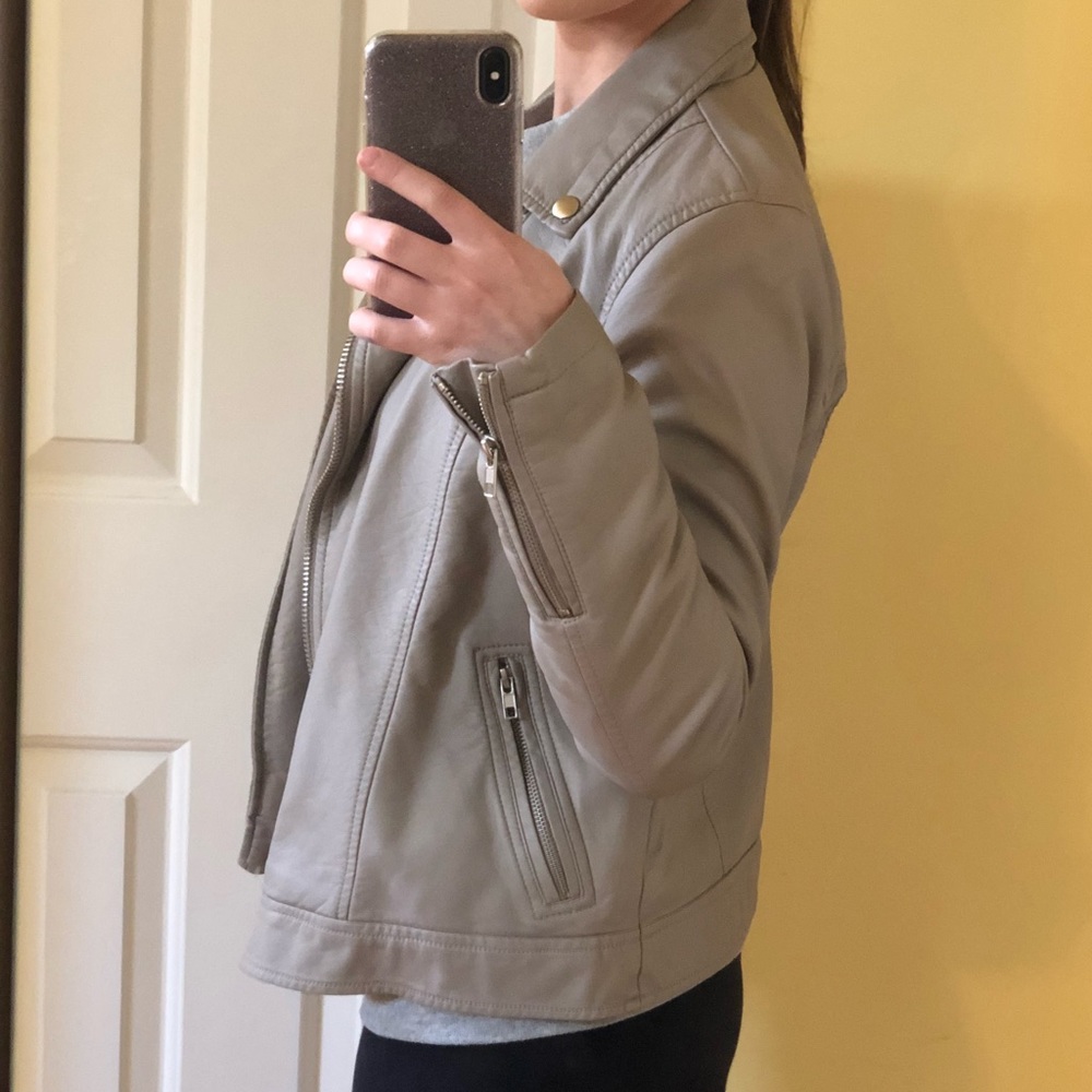 Nude Leather Jacket - Picture 3 of 5